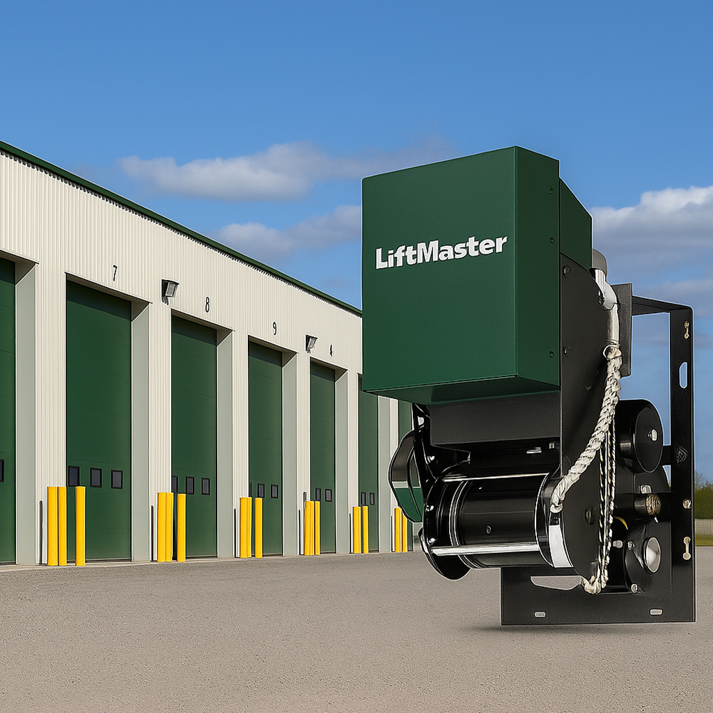 Heavy-duty commercial garage door opener system installed in Spring TX