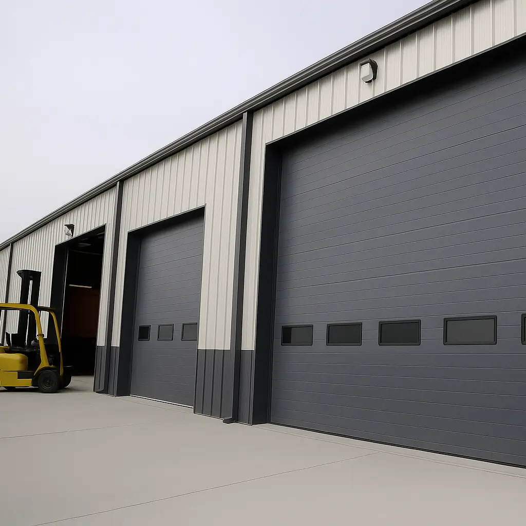 Commercial garage door installation in Spring Texas