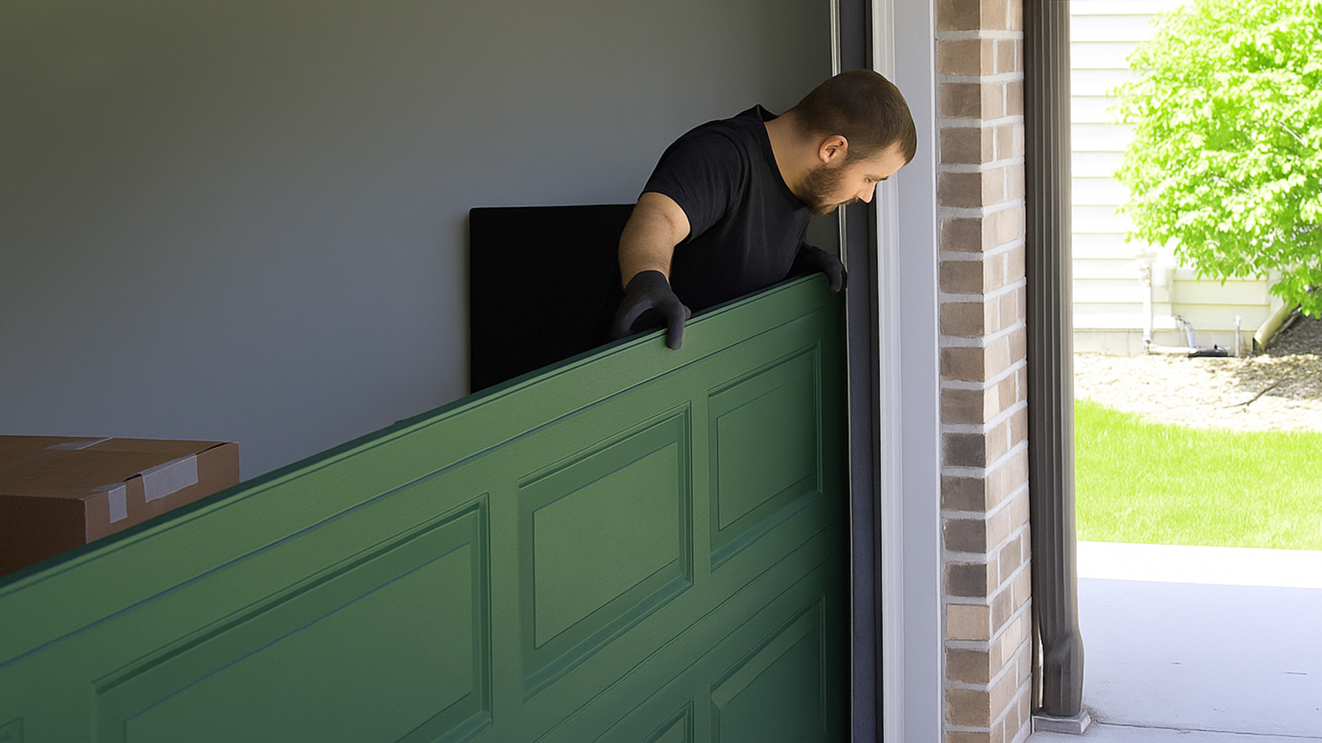 Professional garage door installation in Spring Texas by certified technicians