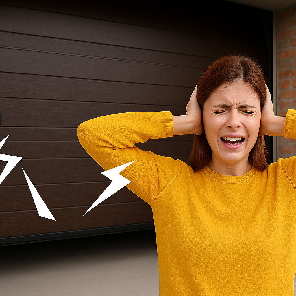 Noisy garage door repair service by Garage Door of Huffman Texas