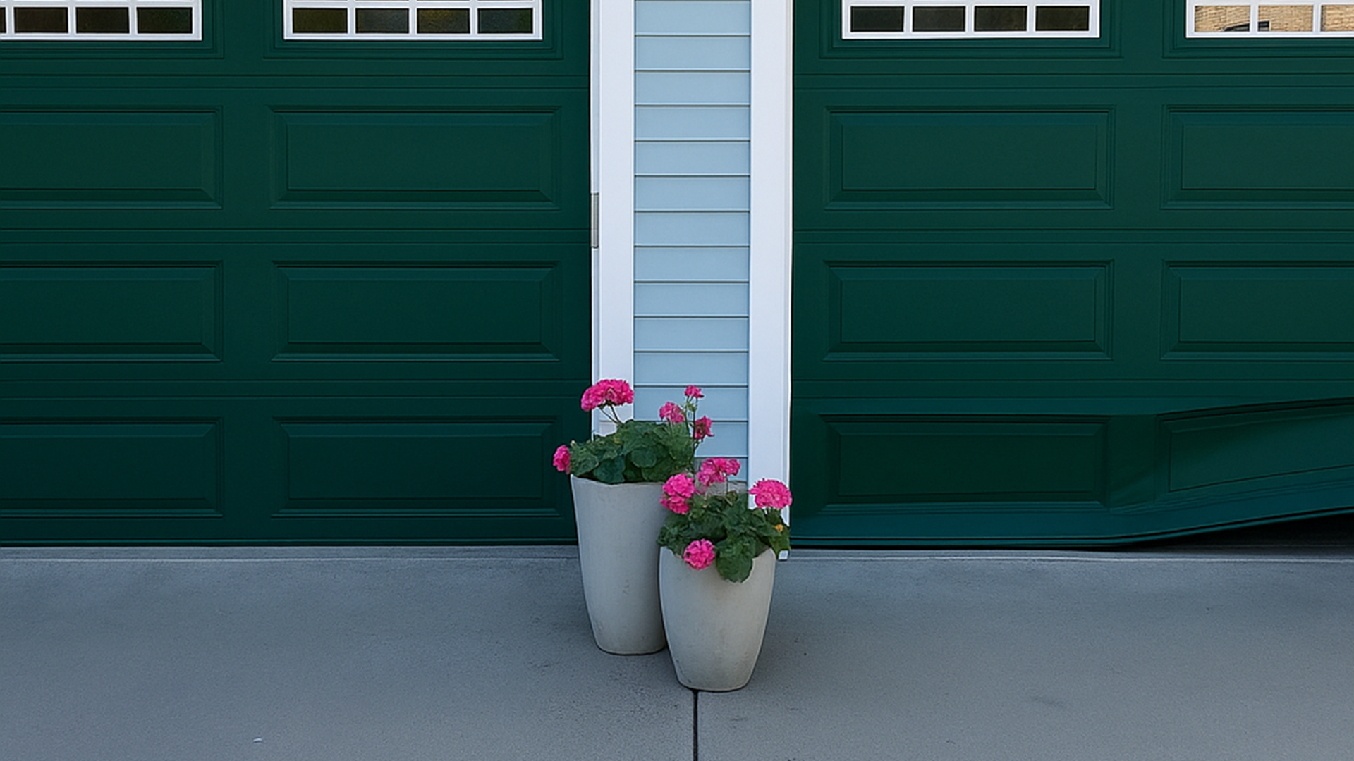 Expert technician performing garage door repair in Spring Texas